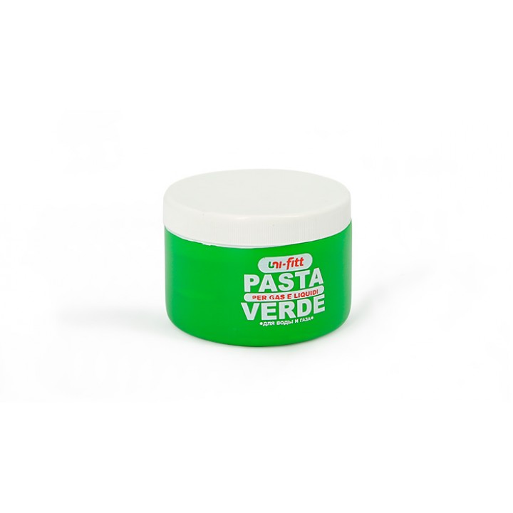 Паста-герметик зеленая  для льна 460гр Uni-Fitt 