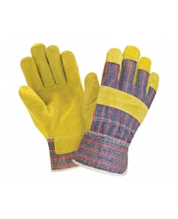 Перчатки рабочие кожаные (спилковые), 2-х цветные